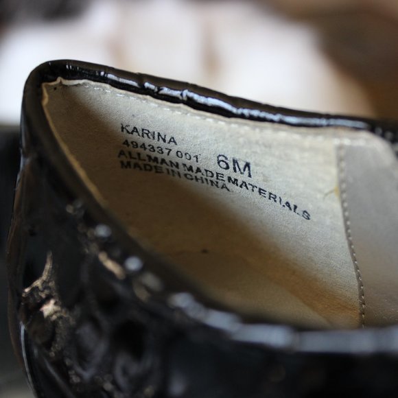 NWT - Bellini black patent ankle bootie, size 6M - Picture 5 of 8